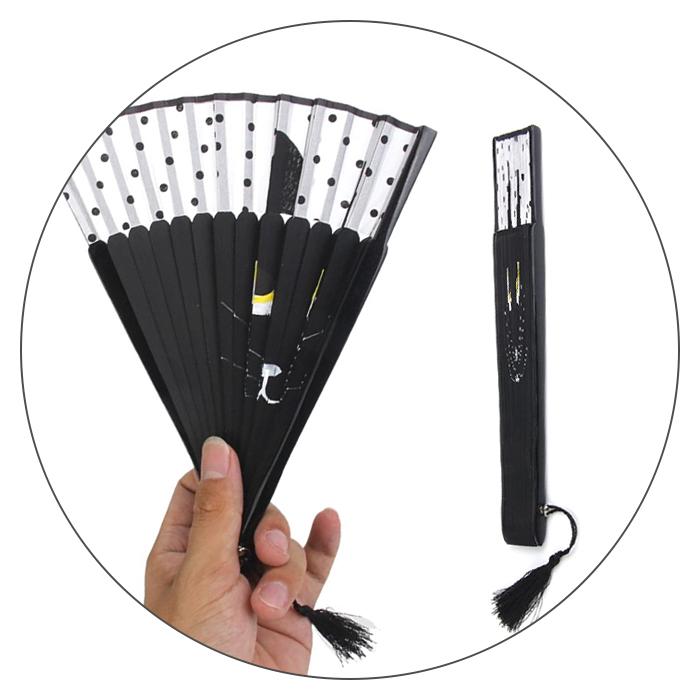 猫 扇子 かわいい 和風 ネコ 黒猫 グッズ せんす 扇 熱中症 暑さ 対策 ギフト 和雑貨 プラスアルファ 通販 Yahoo ショッピング