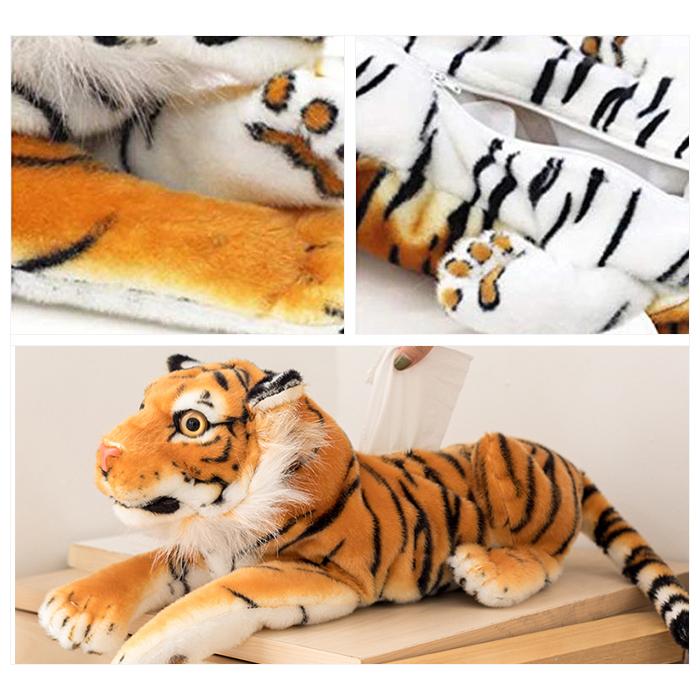 ティッシュカバー トラ ティッシュケース かわいい ぬいぐるみ おしゃれ アニマル ティッシュボックス リアル タイガー 虎 インテリア |  | 04