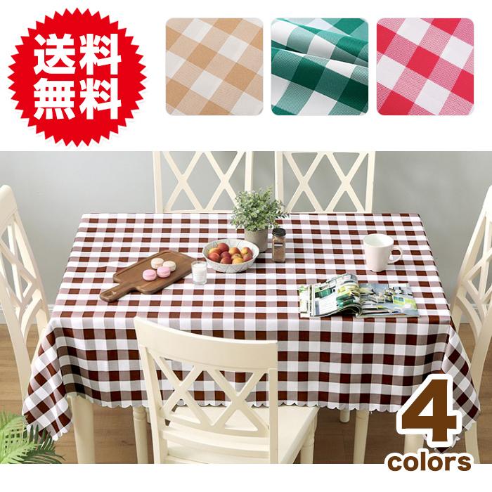 チェック テーブルクロス 北欧風 クロス カバー 汚れ防止 デスクマット マルチカバー マルチクロス フリークロス 目隠し 多目的 | 