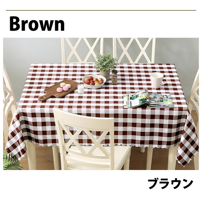 チェック テーブルクロス 北欧風 クロス カバー 汚れ防止 デスクマット マルチカバー マルチクロス フリークロス 目隠し 多目的 |  | 06