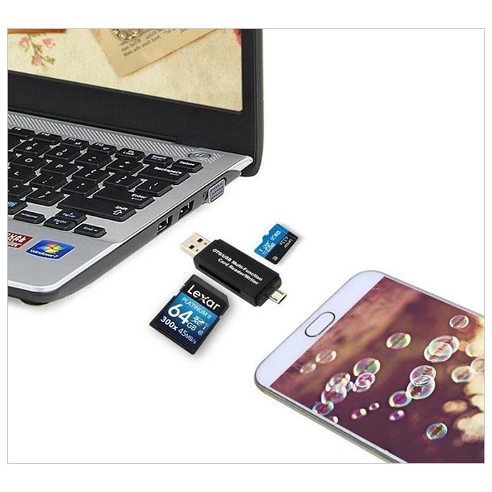 カードリーダー マルチ スマホ SD USB メモリーカード リーダー MicroSD SDカード android スマホ タブレット データ 転送 |  | 03