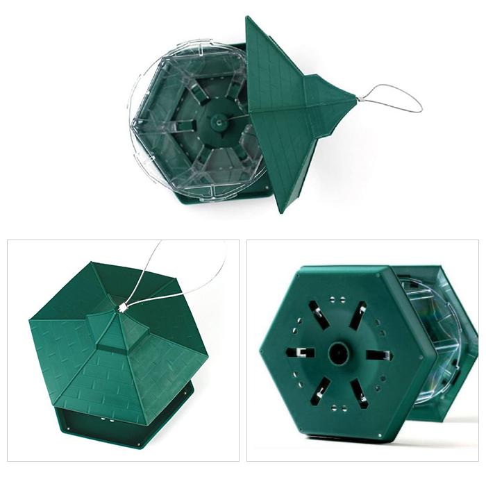 シンプル 吊下げ バードフィーダー 設置簡単 小鳥 餌 台 バードハウス ガーデン 庭 バードウォッチング 野鳥観察 給餌器 おしゃれ |  | 03