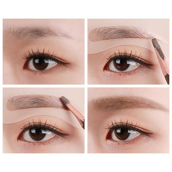 24種類入 眉毛 テンプレート 太眉対応 24パターン 美眉テンプレ アイブロウ 眉毛書き 眉 ライナー ステンシル 化粧 メイク |  | 02