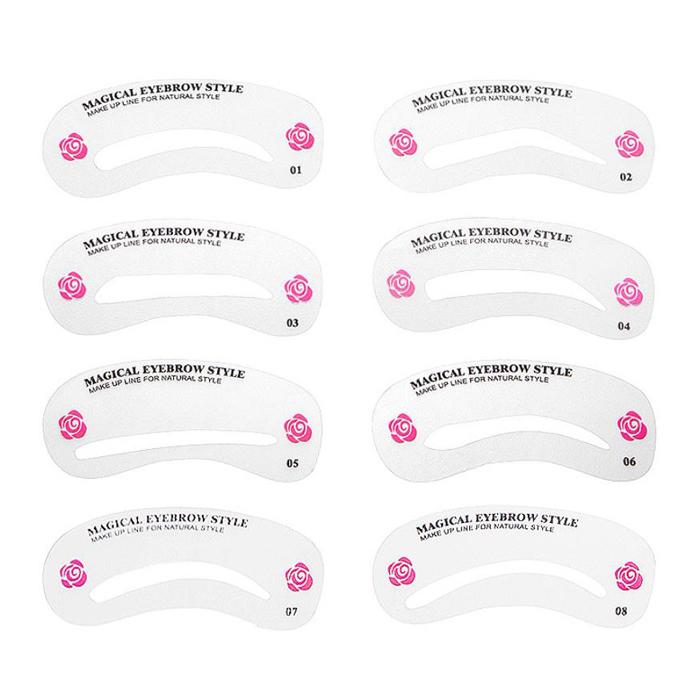 24種類入 眉毛 テンプレート 太眉対応 24パターン 美眉テンプレ アイブロウ 眉毛書き 眉 ライナー ステンシル 化粧 メイク |  | 03