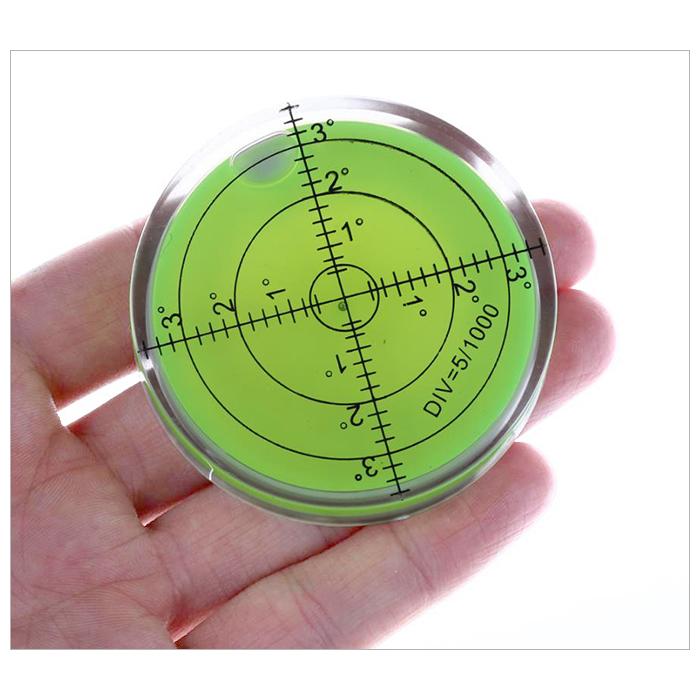 見やすい 大型 丸形 水平器 アナログ メモリ 傾斜 測定 計測 バランサー 直径6cm 精度 コスパ 良好 ゴルフ 日曜大工 DIY |  | 03