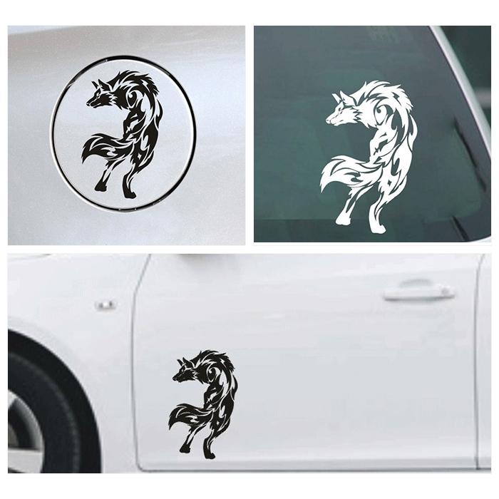同色2枚入 ウルフモチーフ ステッカー 車 バイク かっこいい カッコイイ クール シール デカール カー用品 楽器 ギター ベース |  | 02