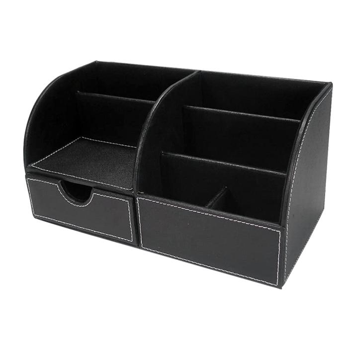 多機能 収納ケース 卓上 小物 収納 ボックス リモコン ラック スタンド おしゃれ 小物入れ 仕切り 文房具 整理整頓 防水 |  | 02