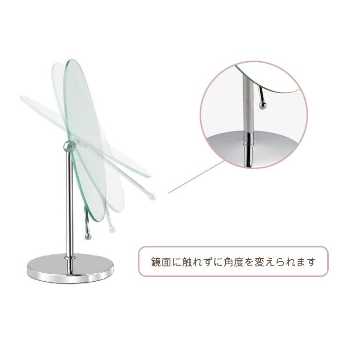 鏡 卓上 卓上ミラー 大きめ 卓上鏡 角度調節可能 化粧鏡 スタンドミラー シンプル おしゃれ メイク メイク鏡 |  | 02
