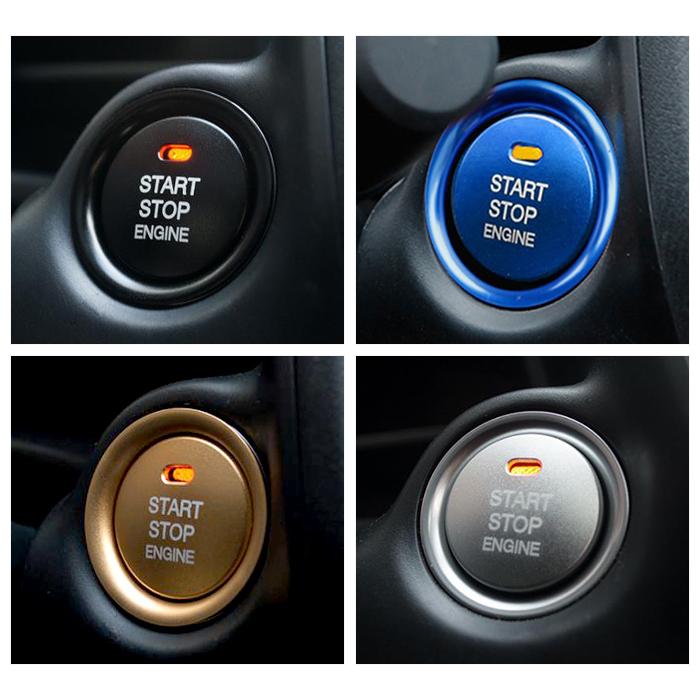 簡単取付 汎用 エンジンスタートボタン カバー リング スタート ボタン 両面テープ付き 車 カー用品 ドレスアップ カスタマイズ |  | 02
