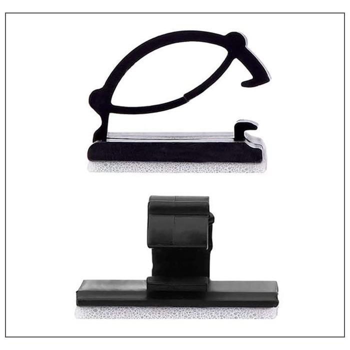 40個入 両面テープ付 ケーブルクリップ ケーブルホルダー ケーブル コード LANケーブル 配線 収納 固定 まとめる 整理 留め具 |  | 05