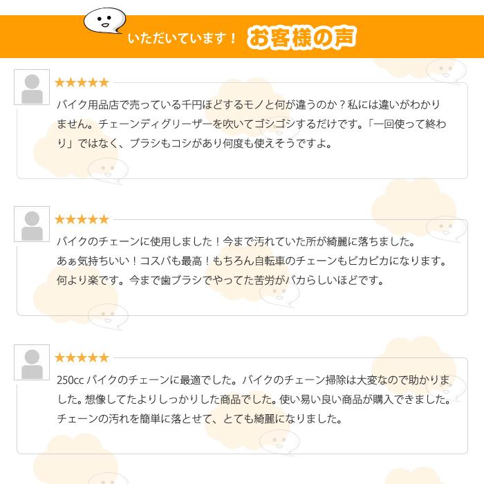 三面 チェーンブラシ バイク 自転車 チェーン ブラシ クリーナー 洗浄 メンテナンス 掃除 クリーニング 3面ブラシ |  | 07