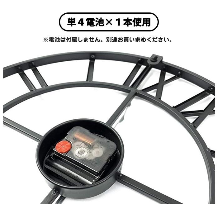 時計 壁掛け おしゃれ 北欧 アイアン フレーム アンティーク シンプル 壁掛け時計 ウォール クロック インテリア 雑貨 |  | 04