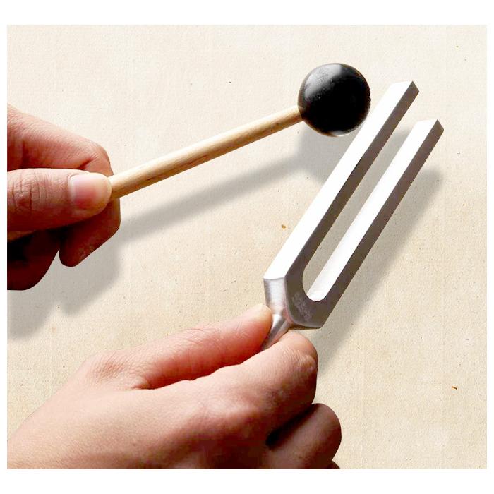 ヒーリング 音叉 528hz ラバーマレット セット バチ付き チューナー ヒーリング音叉 浄化 リラックス ヨガ 瞑想 癒やし |  | 05