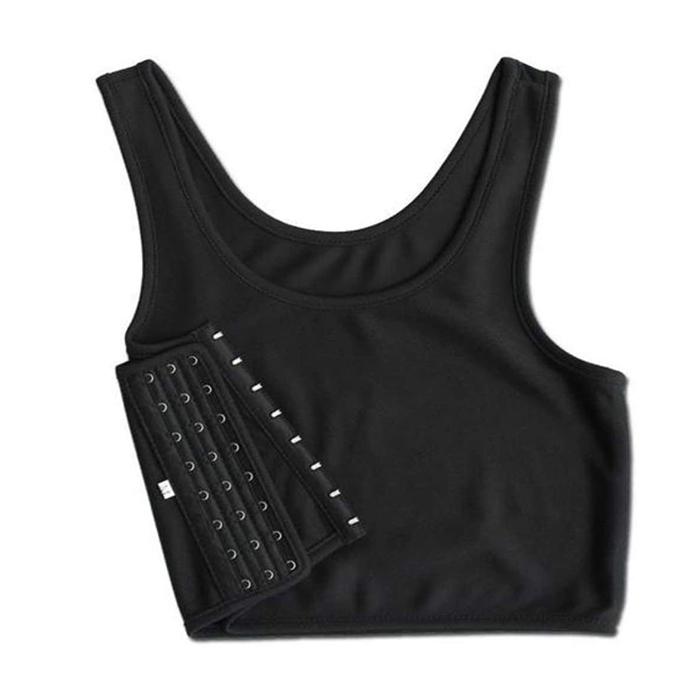 ナベシャツ 3段フック式 ハーフ タンクトップ 胸 サポーター 胸つぶし さらし コスプレ 男装 和装 ブラジャー レディース インナー |  | 05