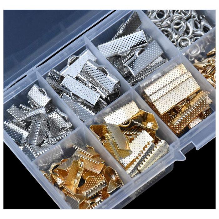 約370点 アクセサリー パーツ セット 丸カン カニカン チェーン ワンカン 留め具 ハンドメイド キット 手芸 金具 手作り |  | 03