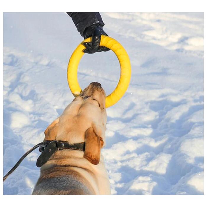 犬 おもちゃ オモチャ リング 約30cm フリスビー 投げる 引っ張る 噛む フィットネスリング ドーナツ型 丈夫 トレーニング 玩具 |  | 05