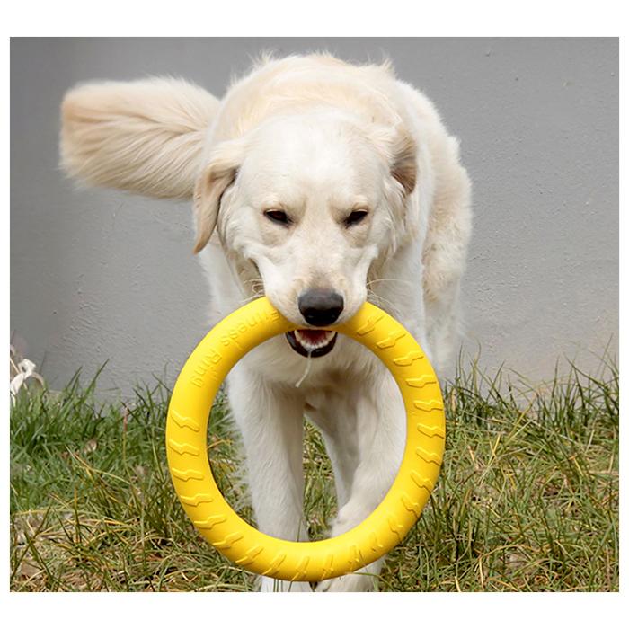 犬 おもちゃ オモチャ リング 約30cm フリスビー 投げる 引っ張る 噛む フィットネスリング ドーナツ型 丈夫 トレーニング 玩具 |  | 06
