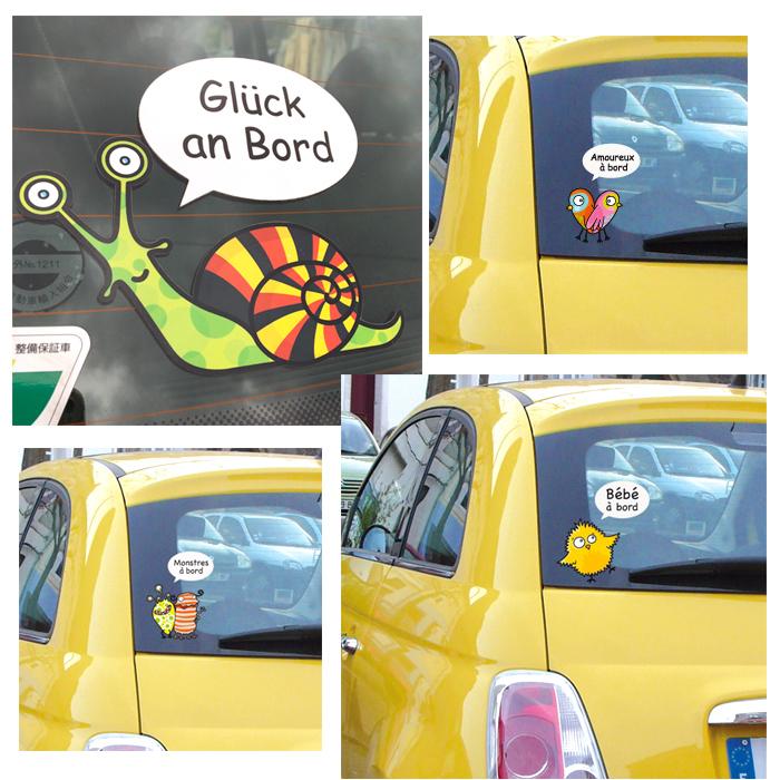 発色 鮮やか 耐久性抜群 カー ステッカー アニマル フランス製 カラフル ポップ キッチュ 北欧 動物 日本初 セリーゴロ 英語 フランス語 |  | 01