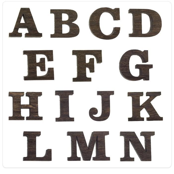 全て自立 大文字 A〜N 高さ5cm 天然桐 アルファベット オブジェ 木製  木 切り文字 文字 インテリア イニシャル 英文字 ディスプレイ ウッドレター |  | 19