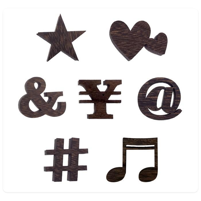全て自立 数字 0〜9  記号7種 高さ5cm 天然桐 オブジェ 木 切り文字 インテリア イニシャル 英文字 ディスプレイ ウッドレター |  | 20
