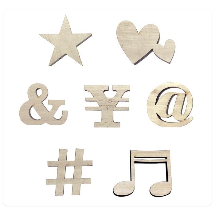 全て自立 数字 0〜9  記号7種 高さ9cm 天然桐 オブジェ 木 切り文字 インテリア イニシャル 英文字 ディスプレイ ウッドレター |  | 17