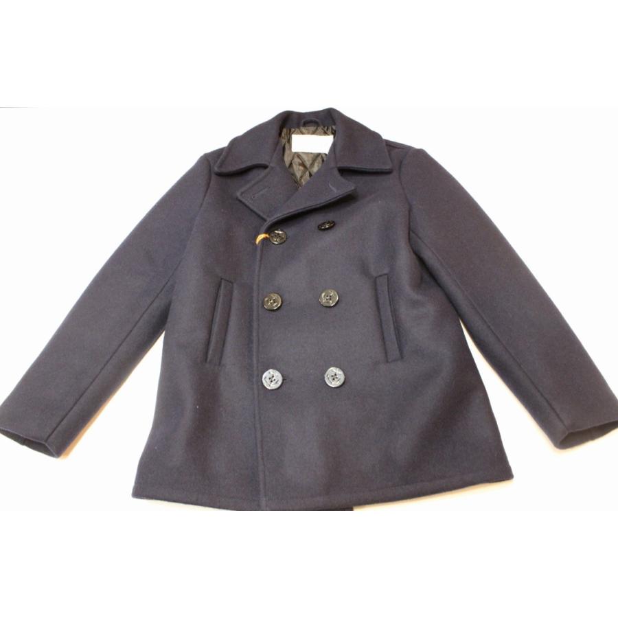 美品BARNS OUTFITTERS ネイビー ピーコート L size BARNS OUTFITTERS（バーンズ アウトフィッターズ） バーンズ