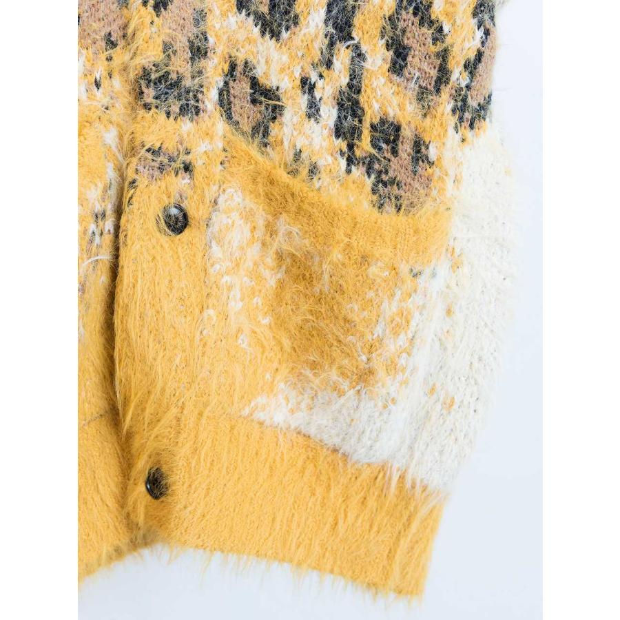 SEVESKIG SEVESKIG(セヴシグ) Fading Leopard Knit Cardigan