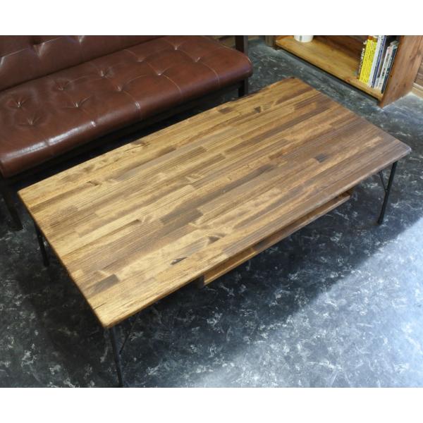 ローテーブル 棚付き 鉄脚 オーダーメイド テーブル アイアン 北欧 ヴィンテージ 収納 おしゃれ 木製 無垢 パイン カフェ |  | 01