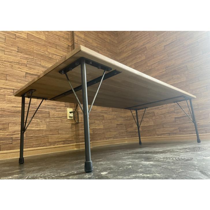 天然木 オーク ナラ テーブル センターテーブル ローテーブル ソファテーブル 木製 北欧 オーダー アイアン |  | 04