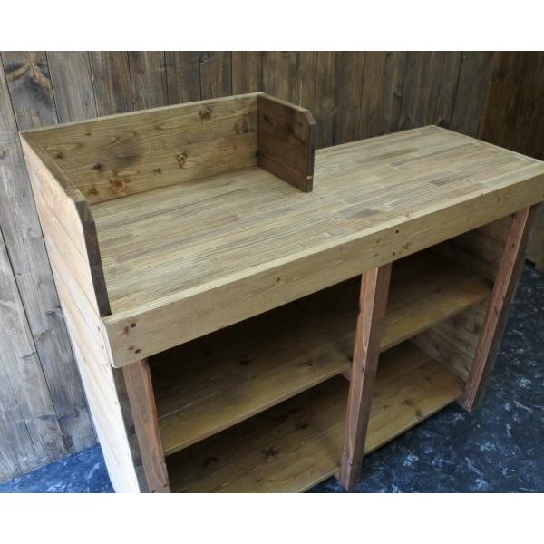 レジカウンター 無垢材 幅120cm オーダーメイド おしゃれ カフェ