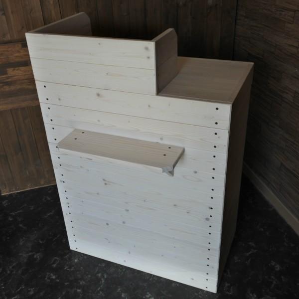 レジカウンター 無垢材 幅75cm ホワイト オーダーメイド おしゃれ