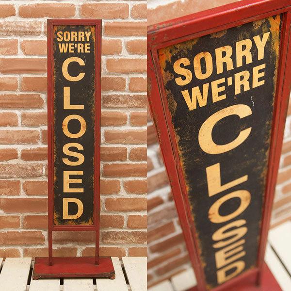 業務看板 welcome スタンドプレート オープン クローズ アンティーク