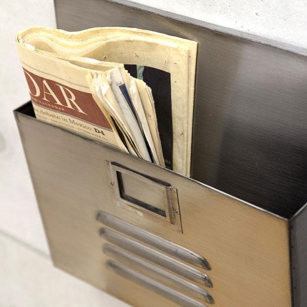 インダストリアルメタル ウォール レターラック ポスト 郵便受け 置き型ポスト 郵便ポスト 壁掛けポスト インテリア おしゃれ メールボックス 5624922plush 通販