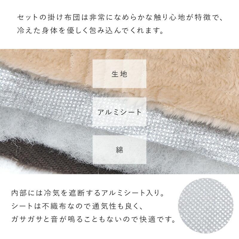 こたつ+うす掛け布団 2点セット アルラビケ 75×60cm 木目柄 こたつ+うす掛け布団 2点セット アルラビケ 75×60cm 木目柄