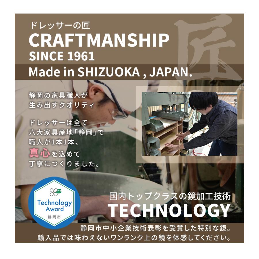 新入荷 ドレッサー 女優ミラー ライト付き おしゃれ LED 一面鏡 鏡台 デスク 白 黒 化粧台 日本製 国産 ホワイト 白 オーダー 椅子 モダン エルサ 【RIZ2120045427】(76268円)