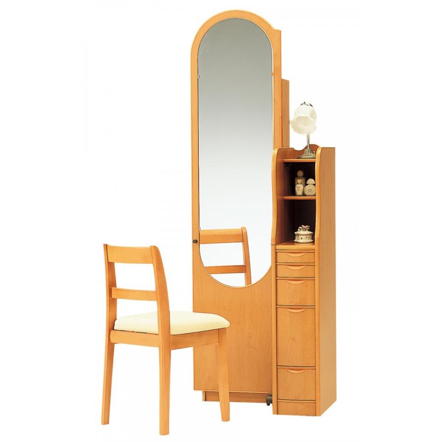 PLUS ONE 姿見 ドレッサー ライト付 テーブル コンパクト 可愛い 鏡台