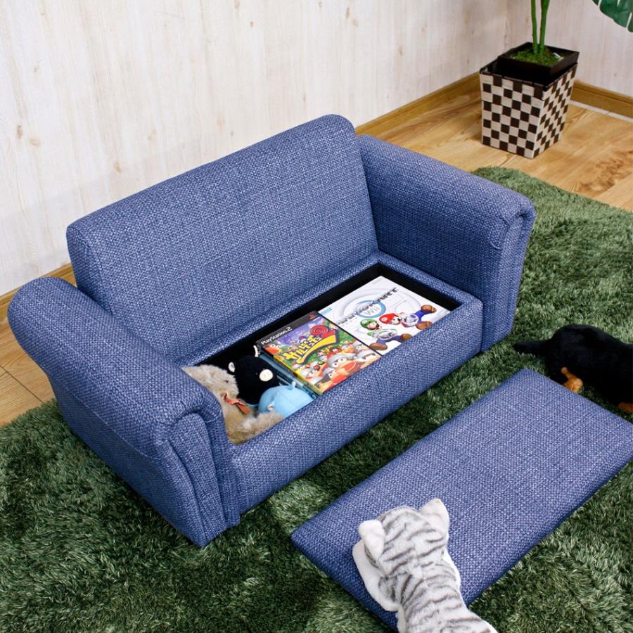 ミニソファー キッズ ソファ ペット 猫 犬 傷に強い 小さい sofa ローソファー 子供用家具 かわいい デニム ベビー 子供部屋【送料