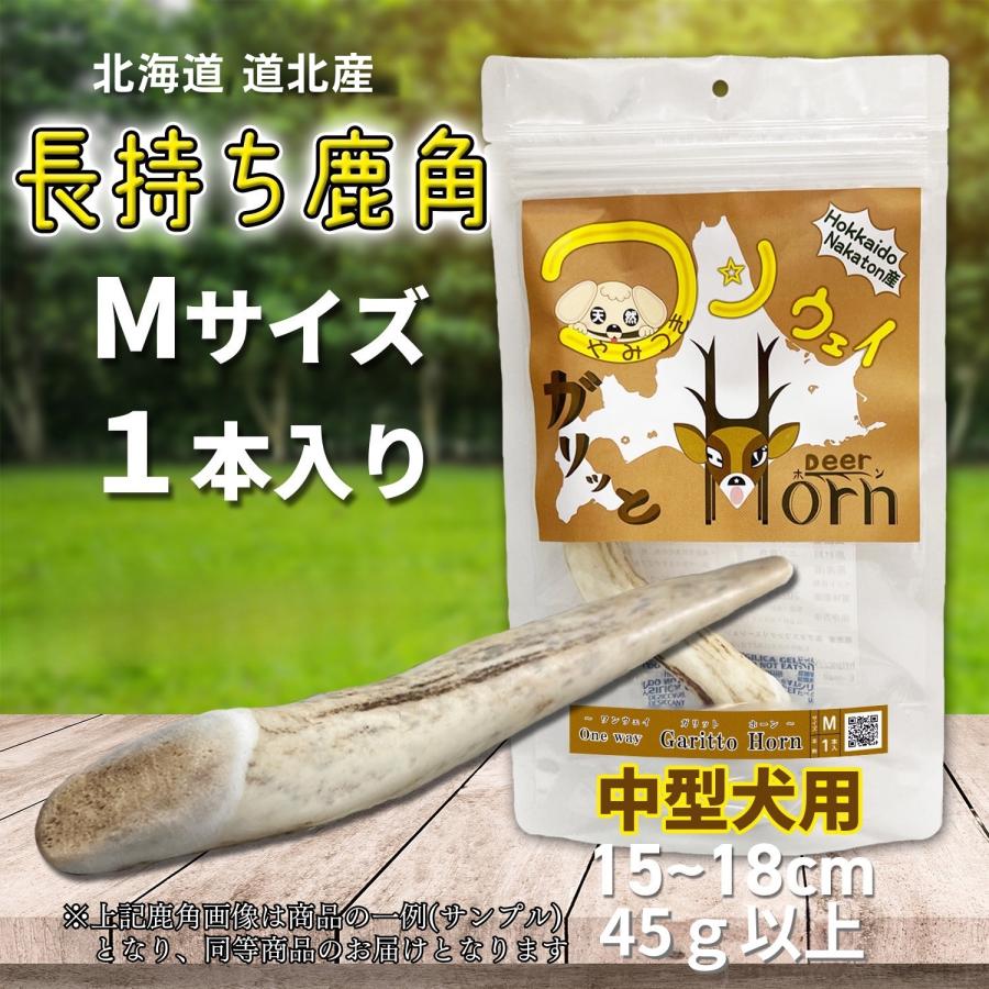 One way 鹿の角 Mサイズ『ガリッとホーンレギュラー（一本物）中型犬用