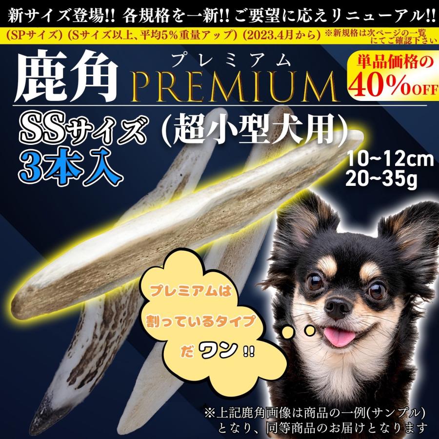 One way 鹿の角 SSサイズ『ガリッとホーンプレミアム（半割り）超小型