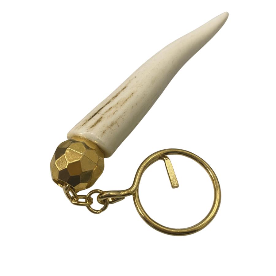 鹿角　角細工　キーホルダー(装飾付き)Lサイズ　アクセサリー　ハンドメイド |  | 07