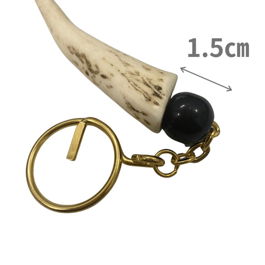 鹿角　角細工　キーホルダー(装飾付き)Lサイズ　アクセサリー　ハンドメイド |  | 10