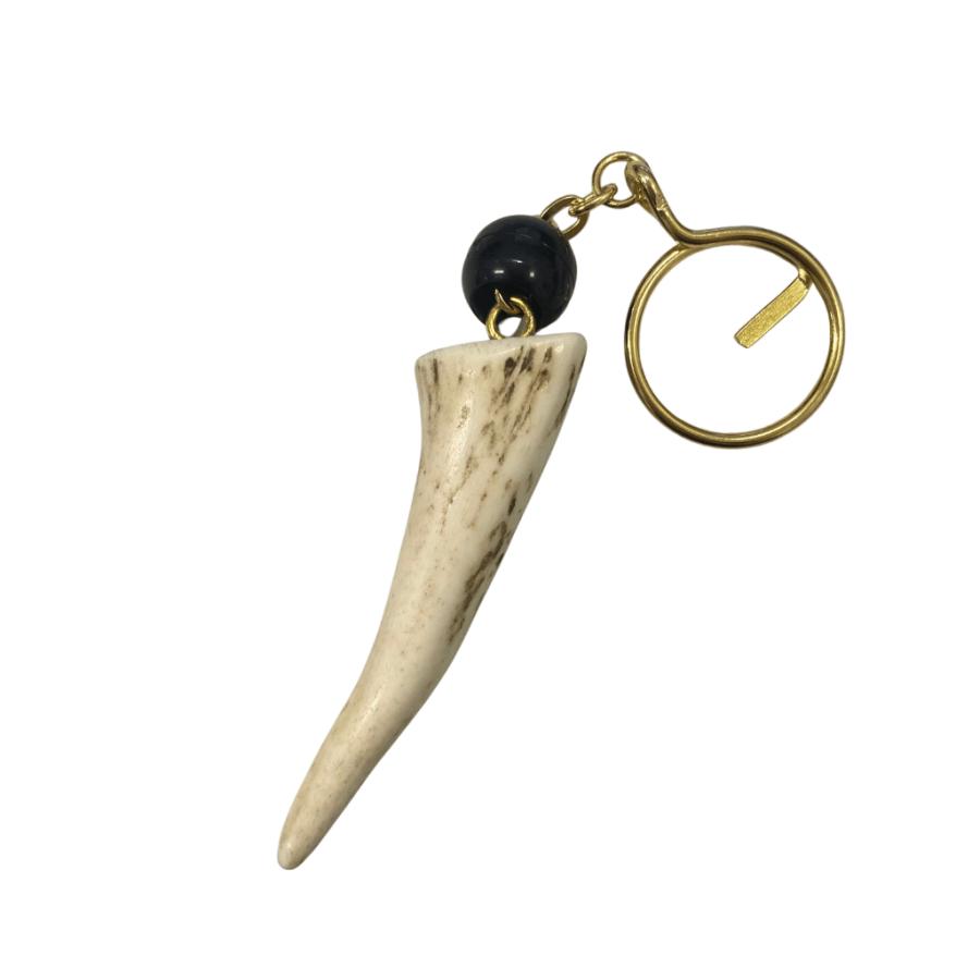 鹿角　角細工　キーホルダー(装飾付き)Lサイズ　アクセサリー　ハンドメイド |  | 03