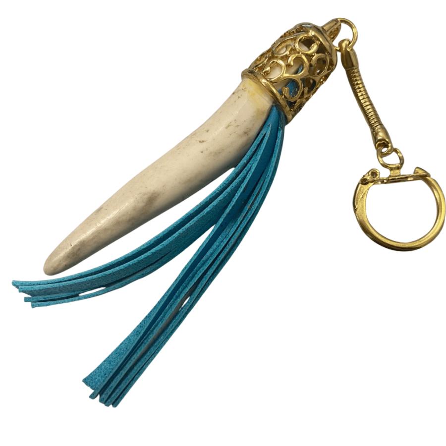 鹿角　角細工　キーホルダー(フリンジ)Lサイズ　アクセサリー　ハンドメイド |  | 08