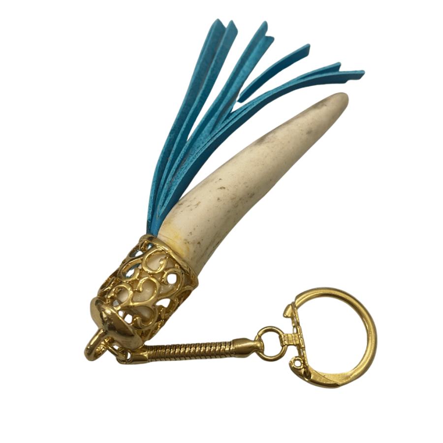 鹿角　角細工　キーホルダー(フリンジ)Lサイズ　アクセサリー　ハンドメイド |  | 10
