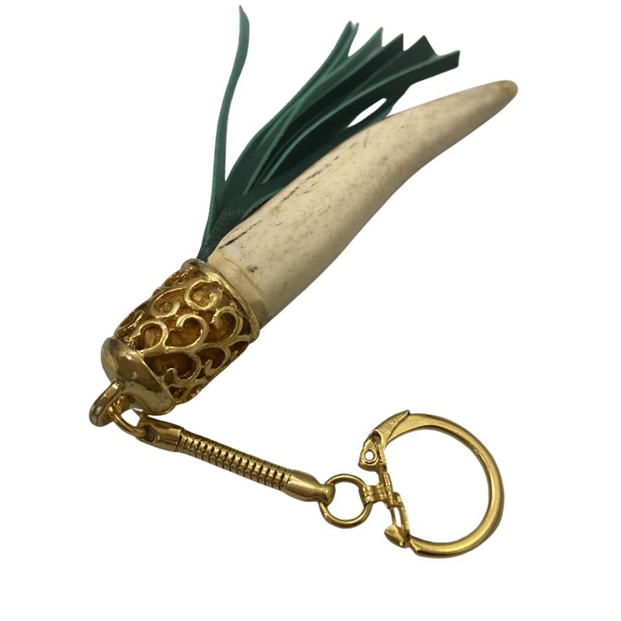 鹿角　角細工　キーホルダー(フリンジ)Lサイズ　アクセサリー　ハンドメイド |  | 07