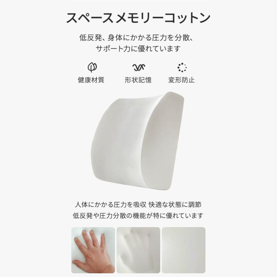 背もたれ クッション ランバーサポート シートクッション オフィス 椅子 イス 腰痛 腰用クッション 骨盤クッション 低反発 姿勢 背中用 腰用 疲れない おすすめ Urs222 Plus Smile 通販 Yahoo ショッピング