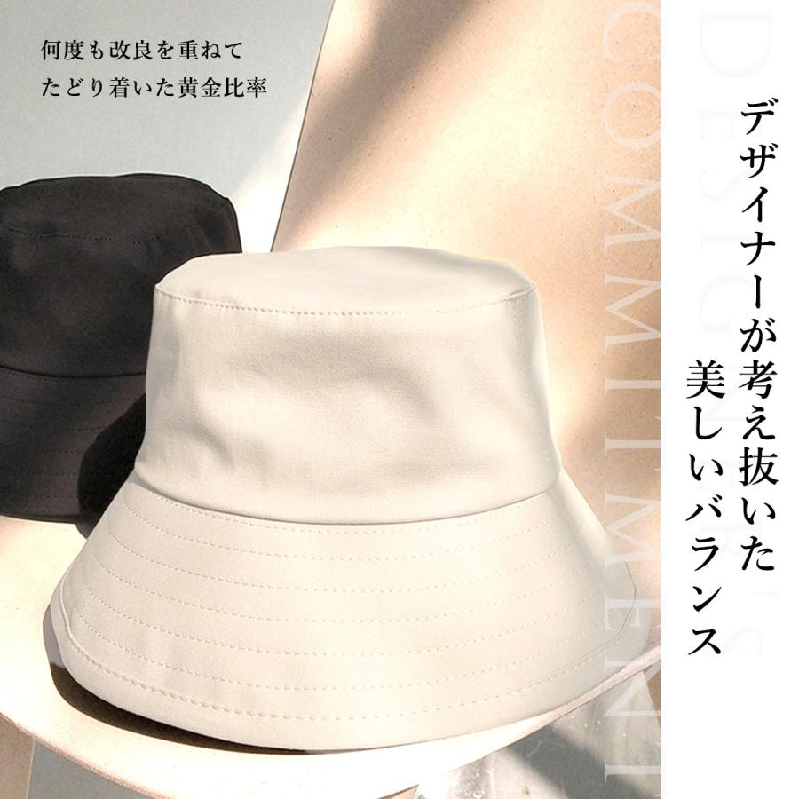 plus smile バケットハット レディース バケハ ハット 夏 UV 帽子 深め