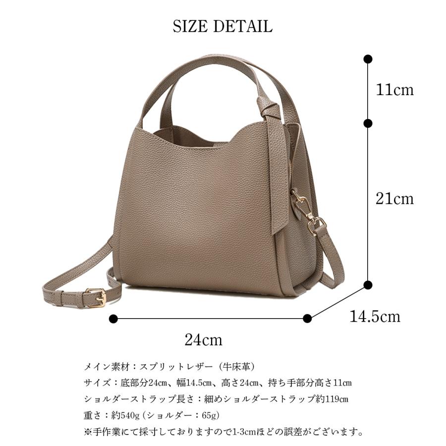 plus smile ハンドバッグ 小さめ 黒 レディース 本革 2way レザー