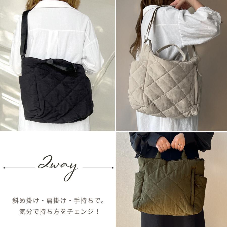 plus smile キルティング バッグ トートバッグ トート ショルダー