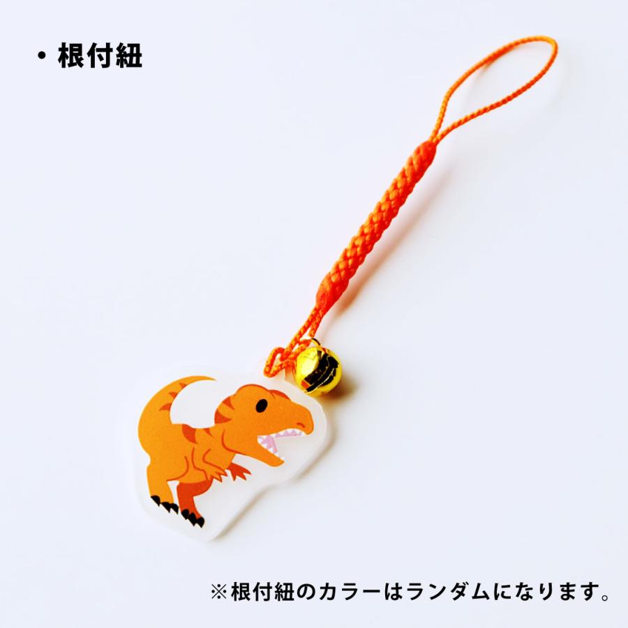 アクリル製 福井県の恐竜 チャーム 根付 アンブレラマーカー